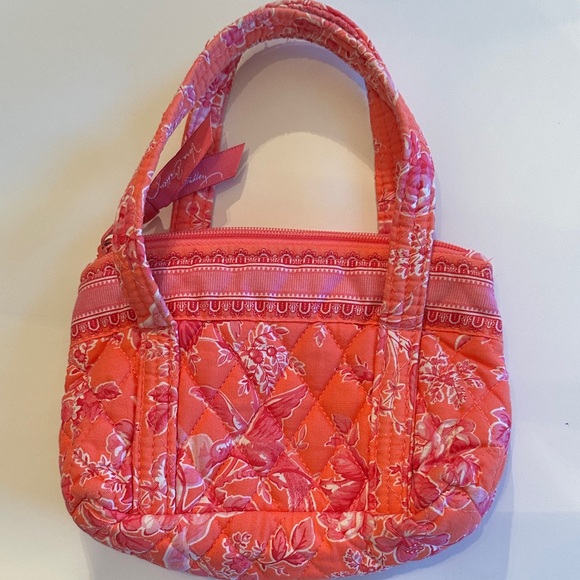 Vera Bradley Vintage Floral Pink Quilted Kids Handbag - Picture 3 of 7